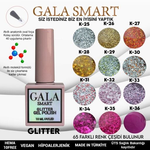 GALA SMART GLİTTER SERİ 10 ml