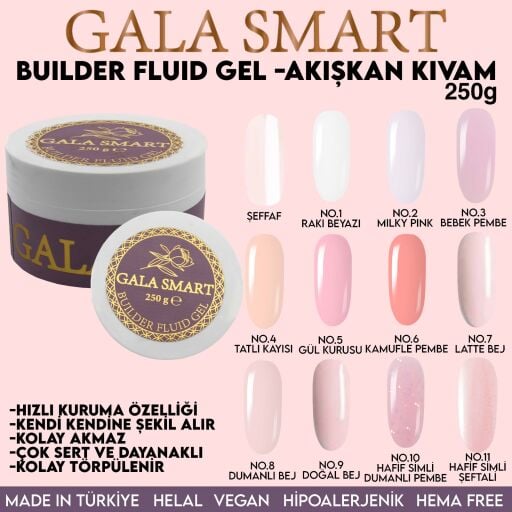 GALA SMART - BUİLDER FLUİD GEL 250 G
