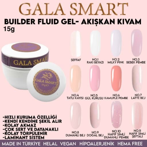 GALA SMART - BUİLDER FLUİD GEL 15 G