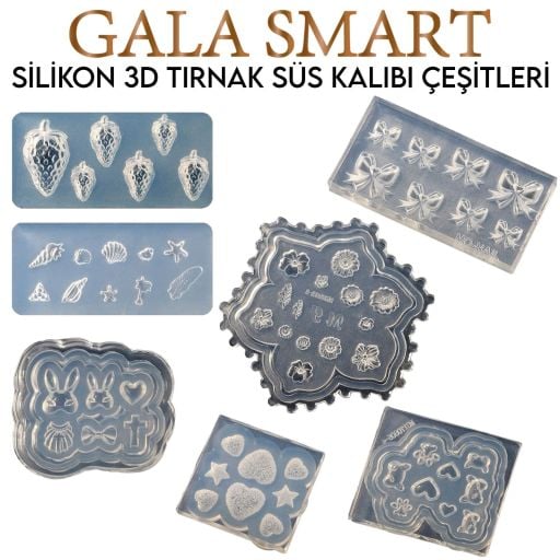 3D SİLİKON SÜS KALIP ÇEŞİTLERİ