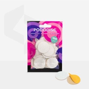 PODODISC STALEKS PRO L Pedikür Disk İçin Yedek Beyaz Törpüler, 100 Grit (50 Adet)