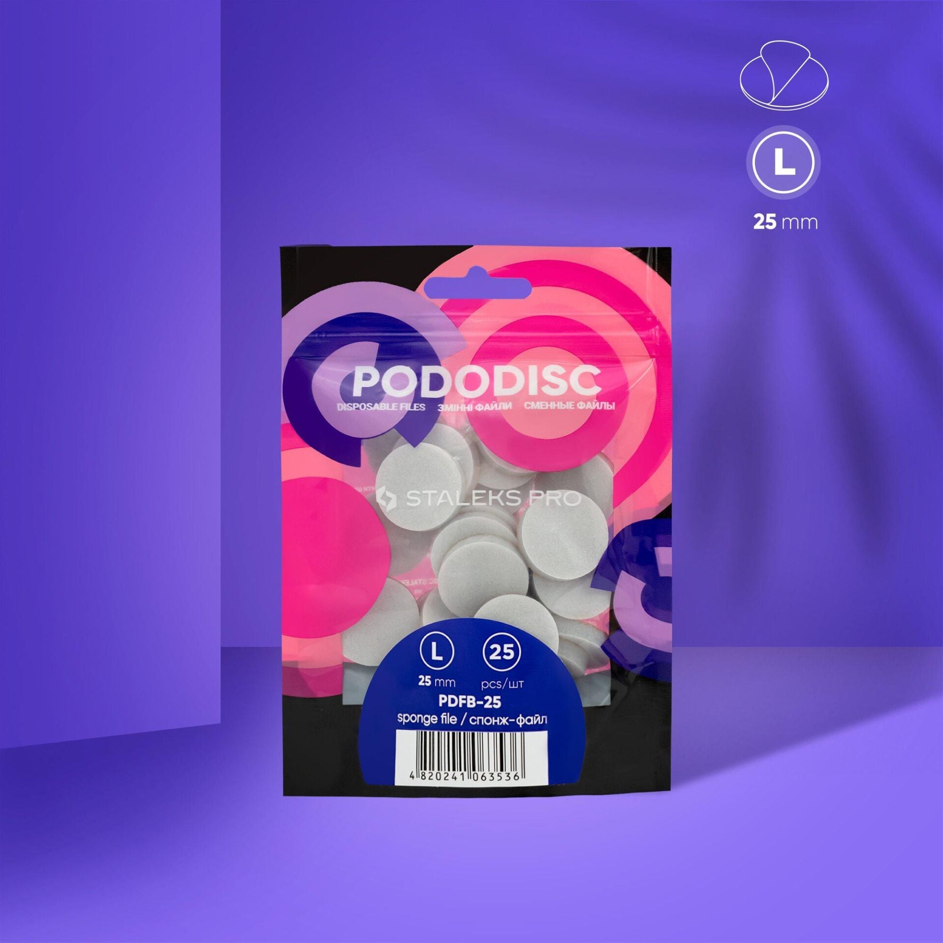 STALEKS PRO PODODISC L Sünger Törpü | 25 Adet | İpeksi Son Dokunuş