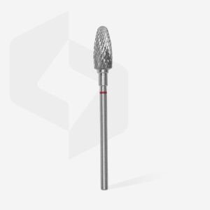 Sert Alaşım Mısır Freze, Kırmızı, Çap 6 mm / Çalışma Kısmı 14 mm