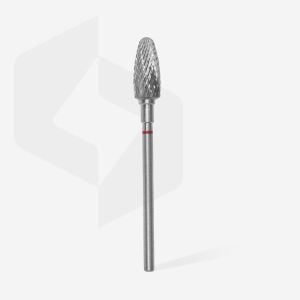 Sert Alaşım Mısır Freze, Kırmızı, Çap 6 mm / Çalışma Kısmı 14 mm