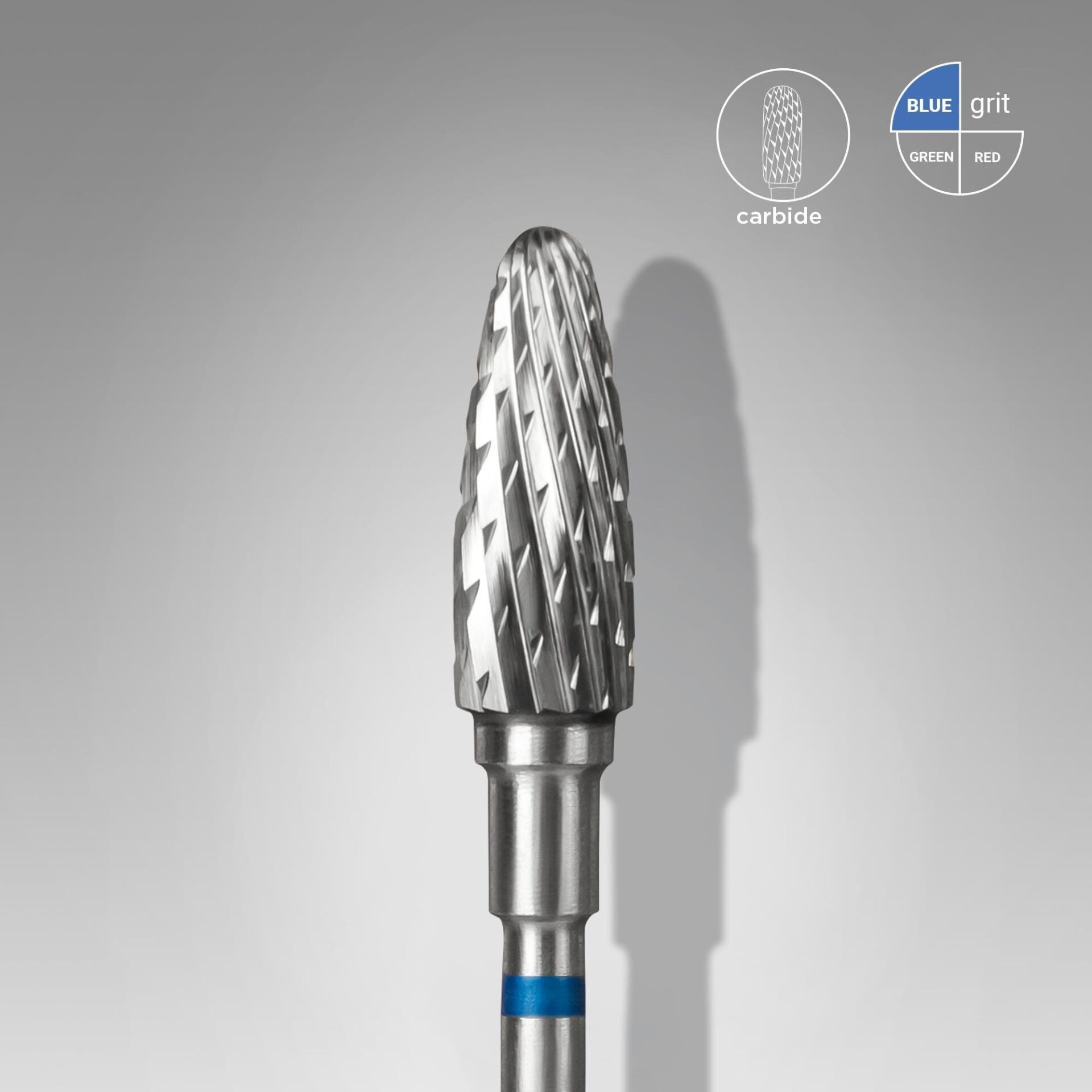 Sert Alaşım Mısır Freze, Mavi, Çap 5 mm / Çalışma Kısmı 13 mm