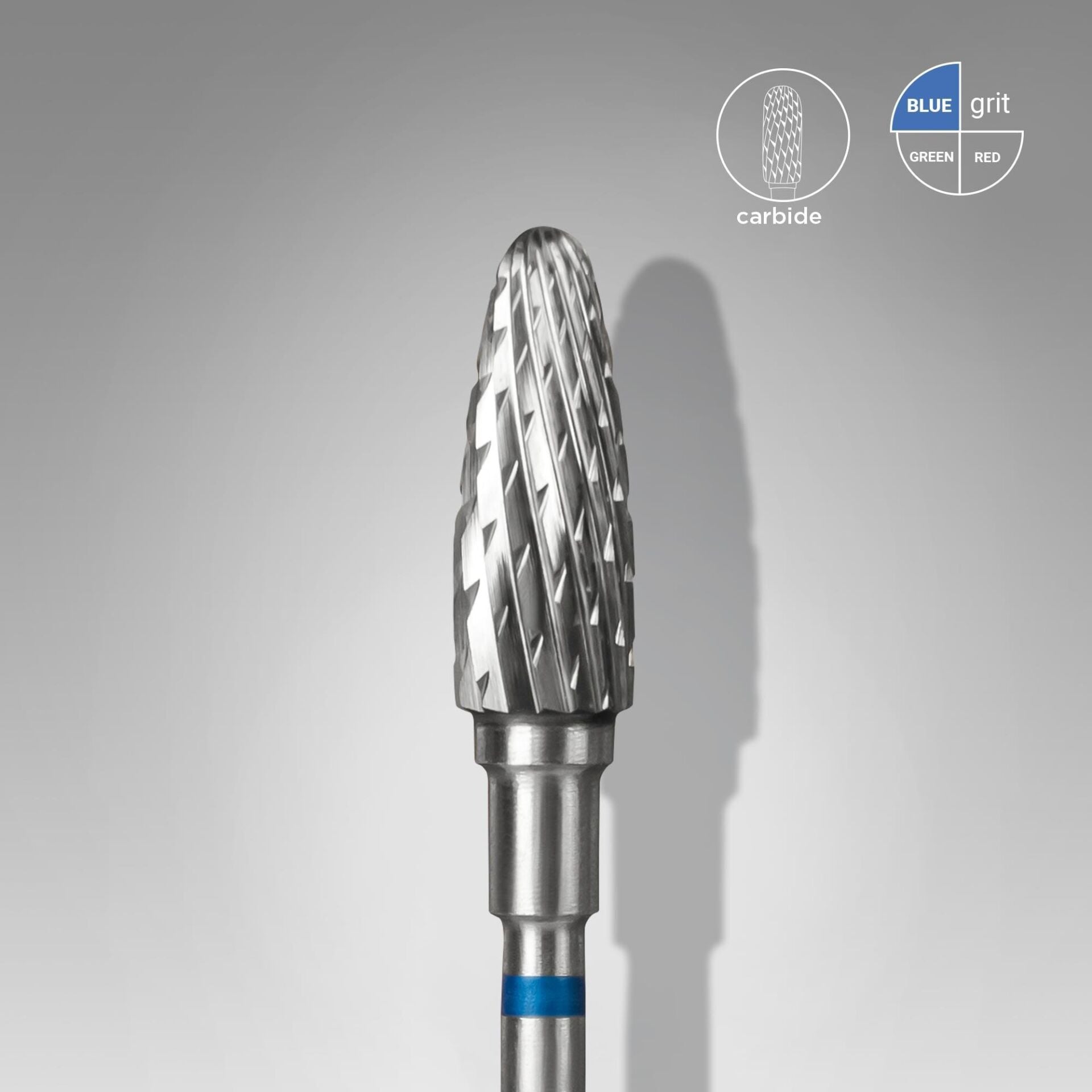 Sert Alaşım Mısır Freze, Mavi, Çap 5 mm / Çalışma Kısmı 13 mm