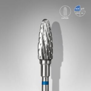 Sert Alaşım Mısır Freze, Mavi, Çap 5 mm / Çalışma Kısmı 13 mm