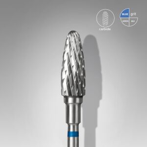 Sert Alaşım Mısır Freze, Mavi, Çap 5 mm / Çalışma Kısmı 13 mm