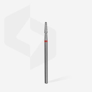 Sert Alaşım Koni Freze, Kırmızı, Çap 2,3 mm / Çalışma Kısmı 8 mm