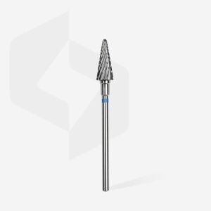 Sert Alaşım Koni Freze, Mavi, Çap 6 mm / Çalışma Kısmı 14 mm