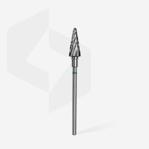 Sert Alaşım Koni Freze, Yeşil, Çap 6 mm / Çalışma Kısmı 14 mm