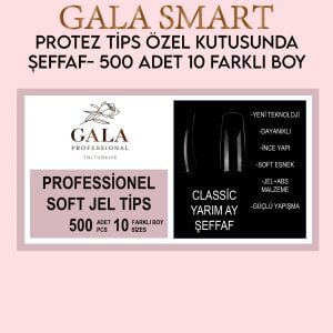 500'lü Yarım Ay Tips Şeffaf