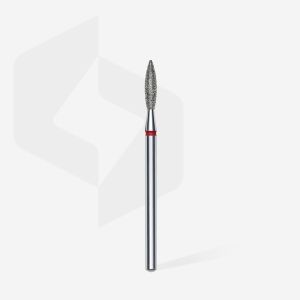 Elmas Alev Freze, Kırmızı, Çap 2,3 mm, Çalışma Kısmı 10 mm