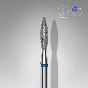 Elmas Alev Freze, Mavi, Çap 2,1 mm, Çalışma Kısmı 10 mm