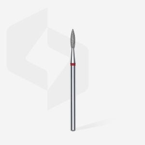 Elmas Sivri Alev Freze, Kırmızı, Çap 2,1 mm, Çalışma Kısmı 8 mm