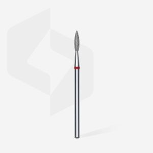 Elmas Sivri Alev Freze, Kırmızı, Çap 2,1 mm, Çalışma Kısmı 8 mm