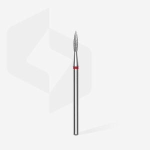 Elmas Sivri Alev Freze EXPERT, Kırmızı, Çap 2,3 mm, Çalışma Kısmı 8 mm