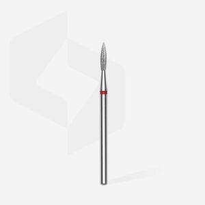 Elmas Sivri Alev Freze EXPERT, Kırmızı, Çap 2,3 mm, Çalışma Kısmı 8 mm