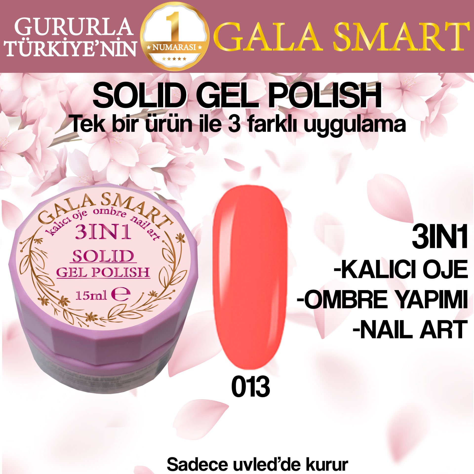 GALA SOLID GEL POLISH 15 ML NO 013