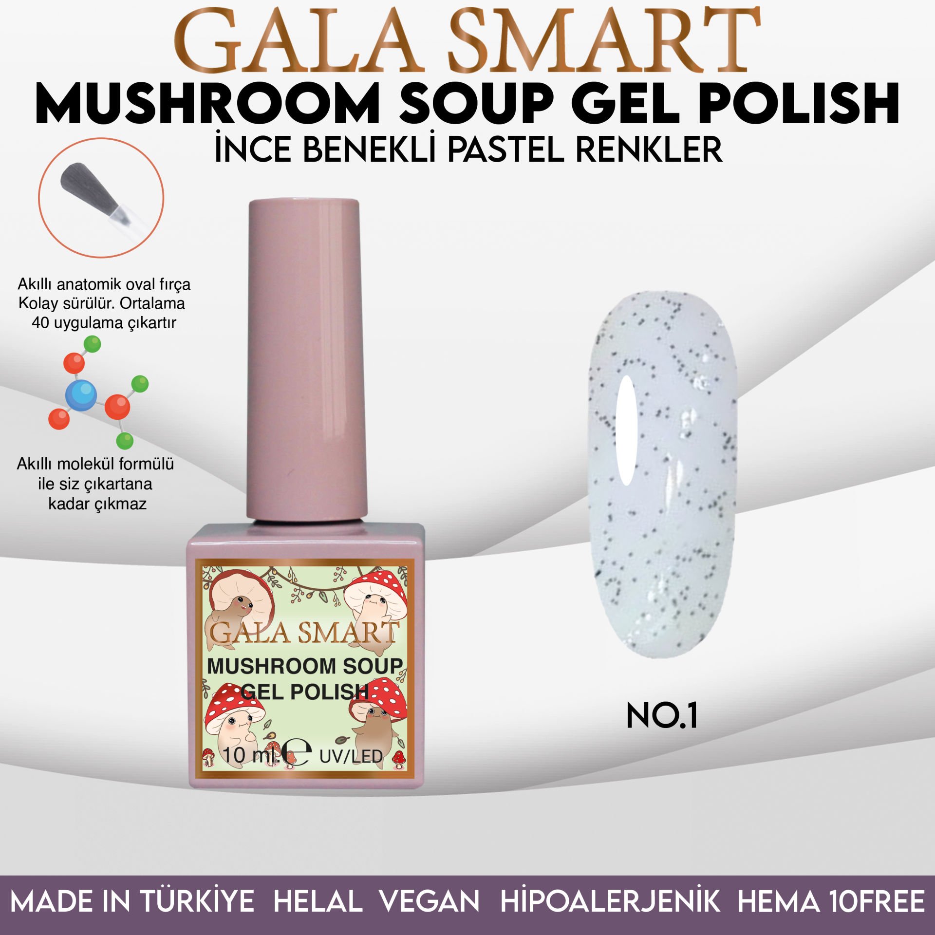 MUSHROOM SOUP GEL POLISH 10 ML NO:01