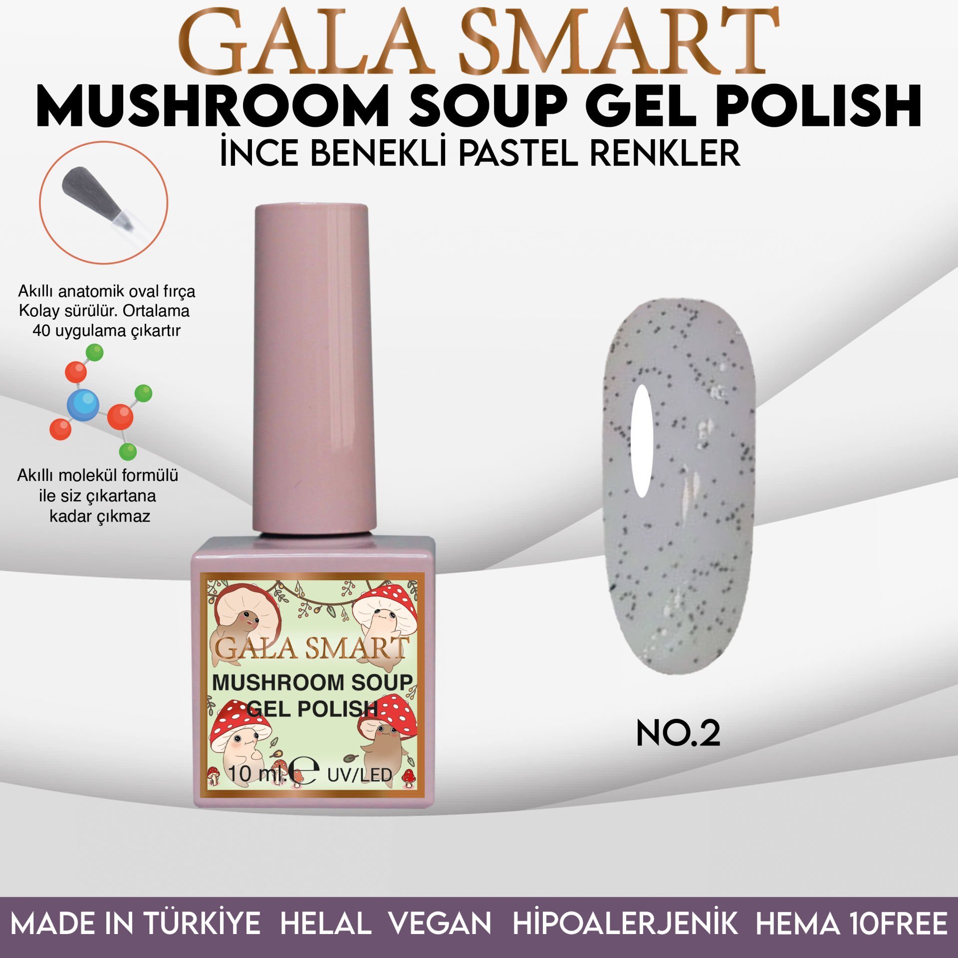 MUSHROOM SOUP GEL POLISH 10 ML NO:02