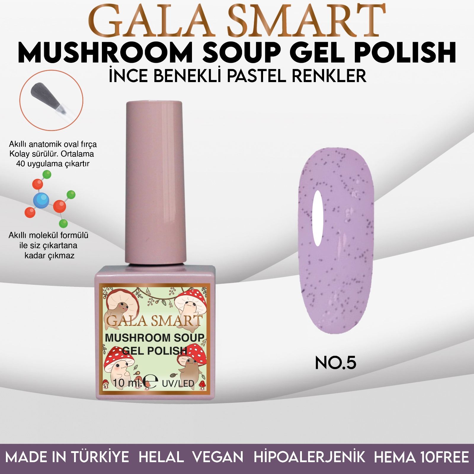 MUSHROOM SOUP GEL POLISH 10 ML NO:05