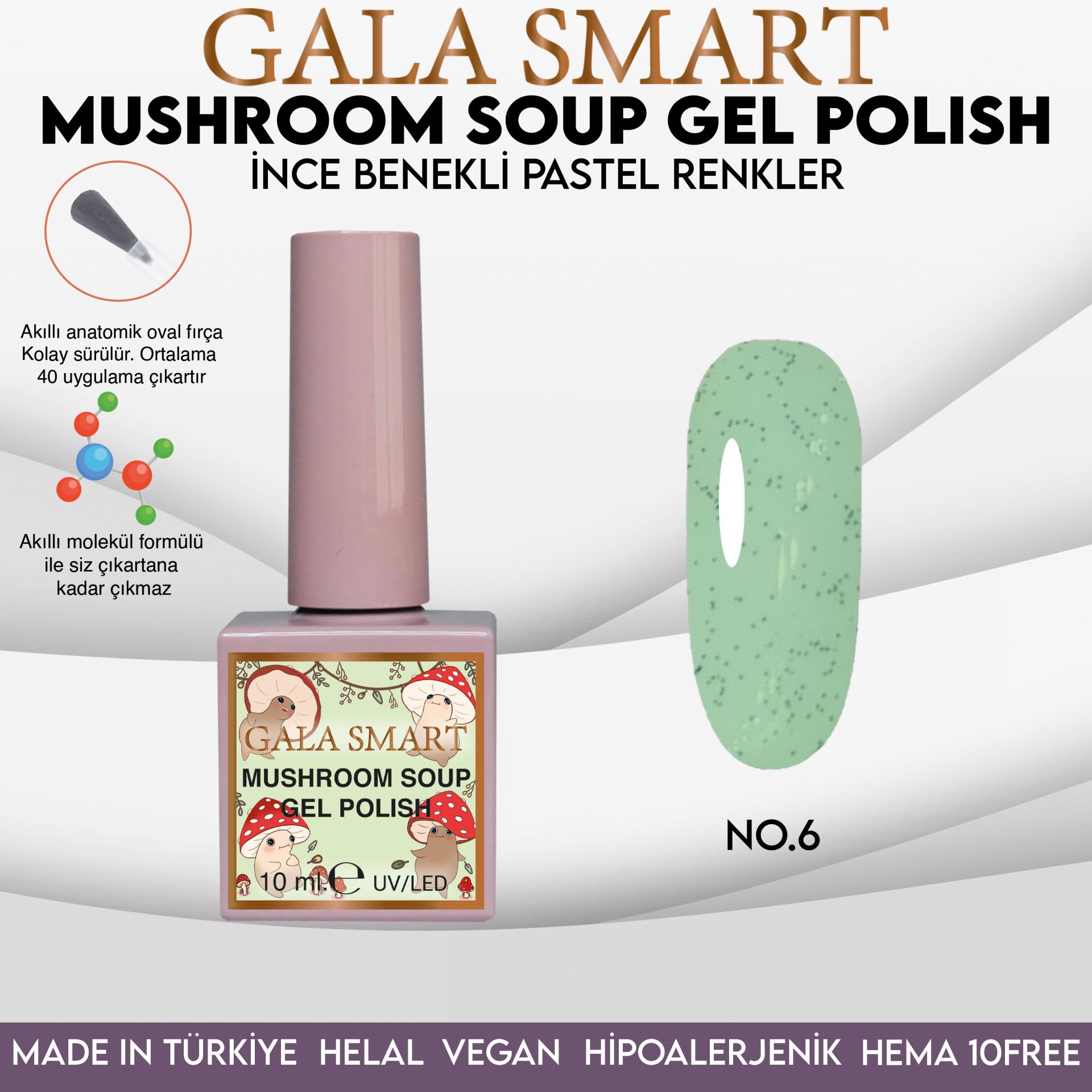 MUSHROOM SOUP GEL POLISH 10 ML NO:06