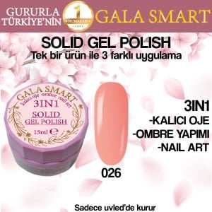 GALA  SOLID GEL POLISH 15 ML NO 026
