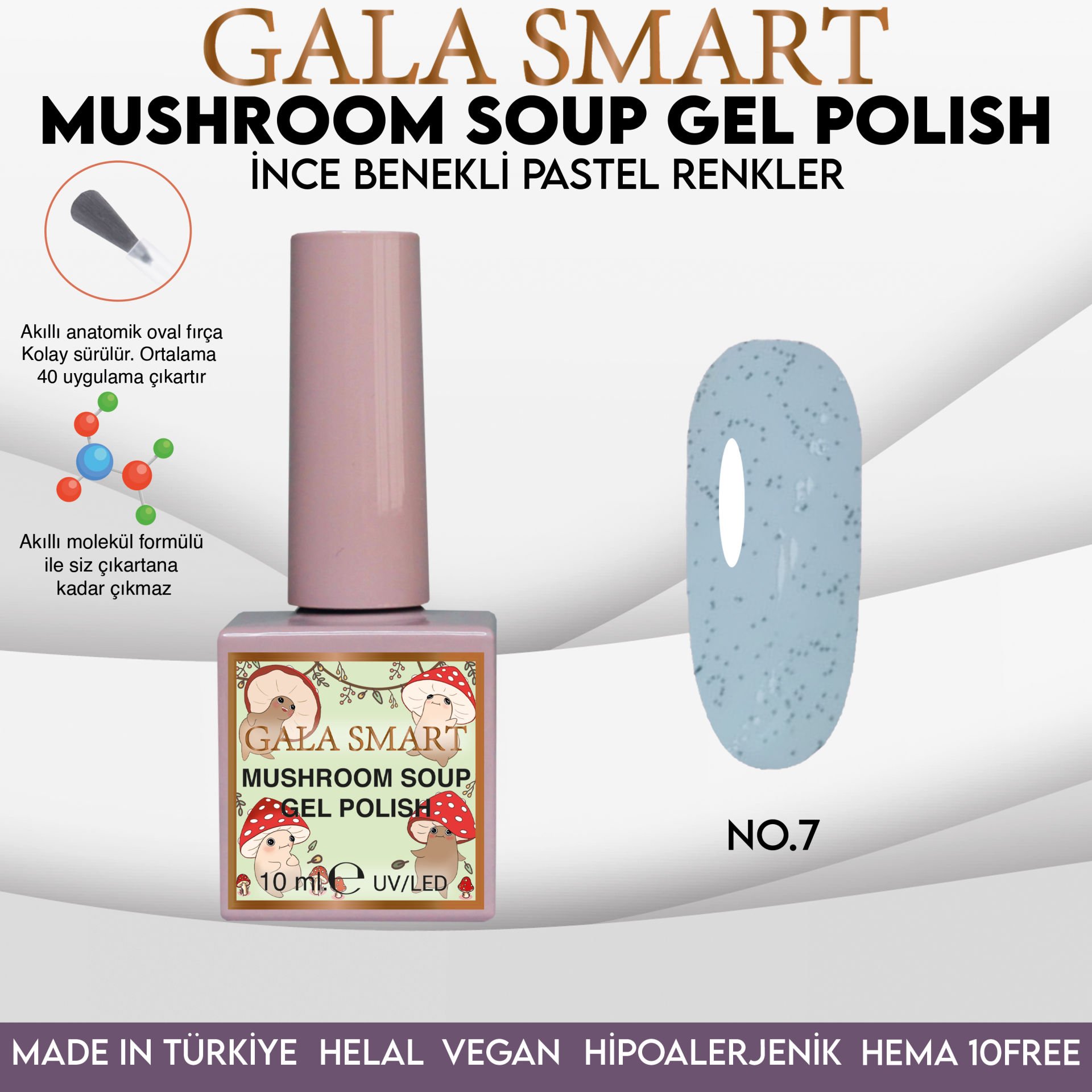 MUSHROOM SOUP GEL POLISH 10 ML NO:07