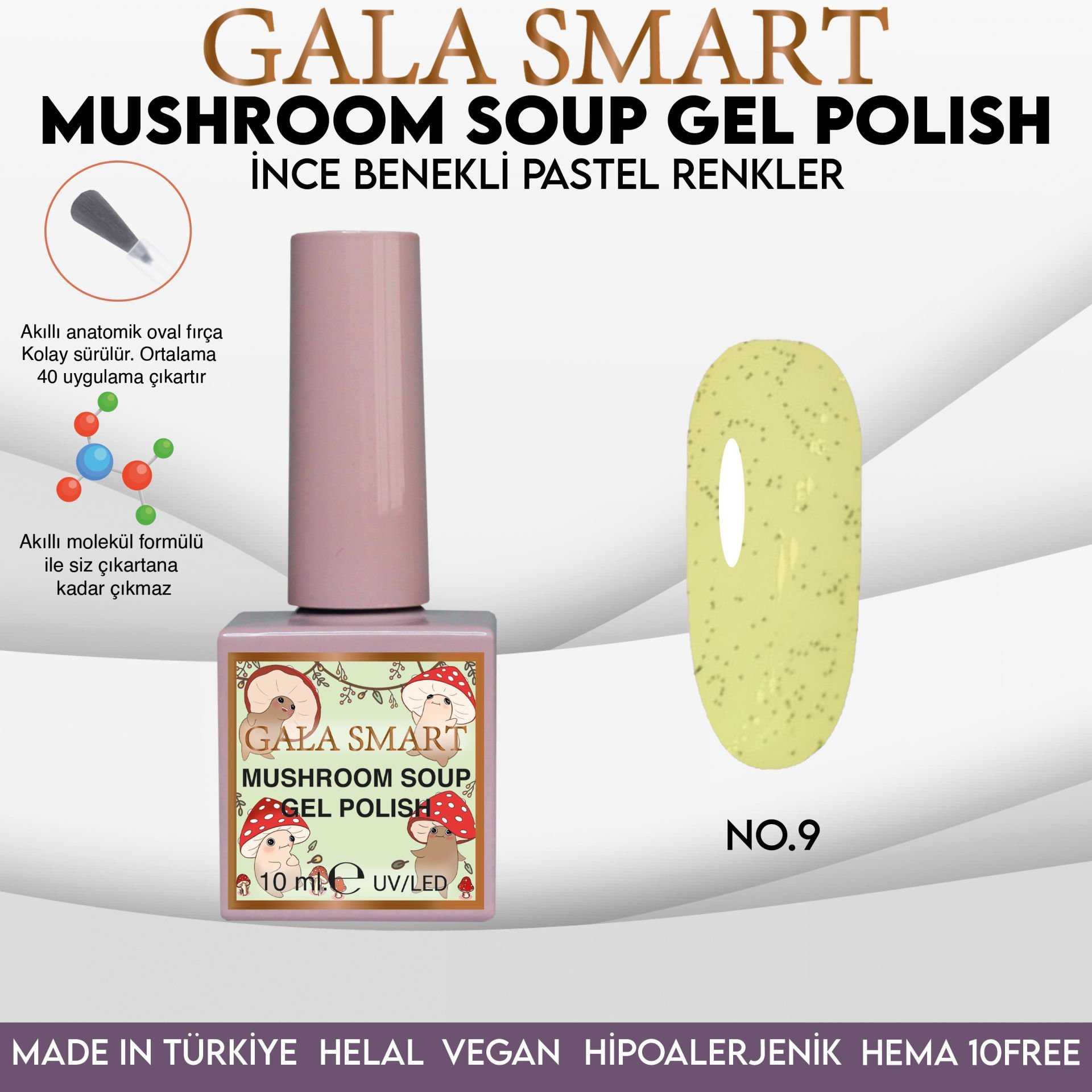 MUSHROOM SOUP GEL POLISH 10 ML NO:09