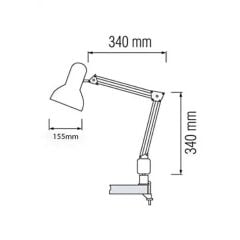 GALA MASA LAMBASI BEYAZ 80 CM