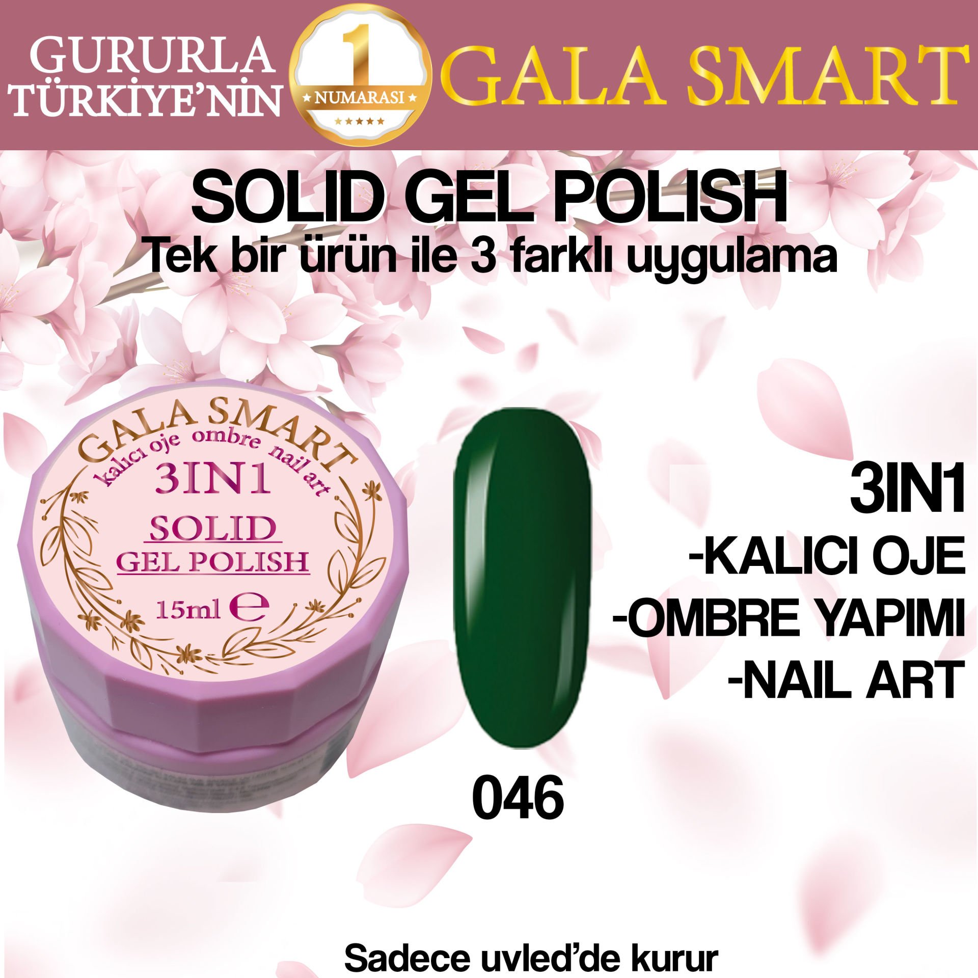 GALA SOLID GEL POLISH 15 ML NO 046