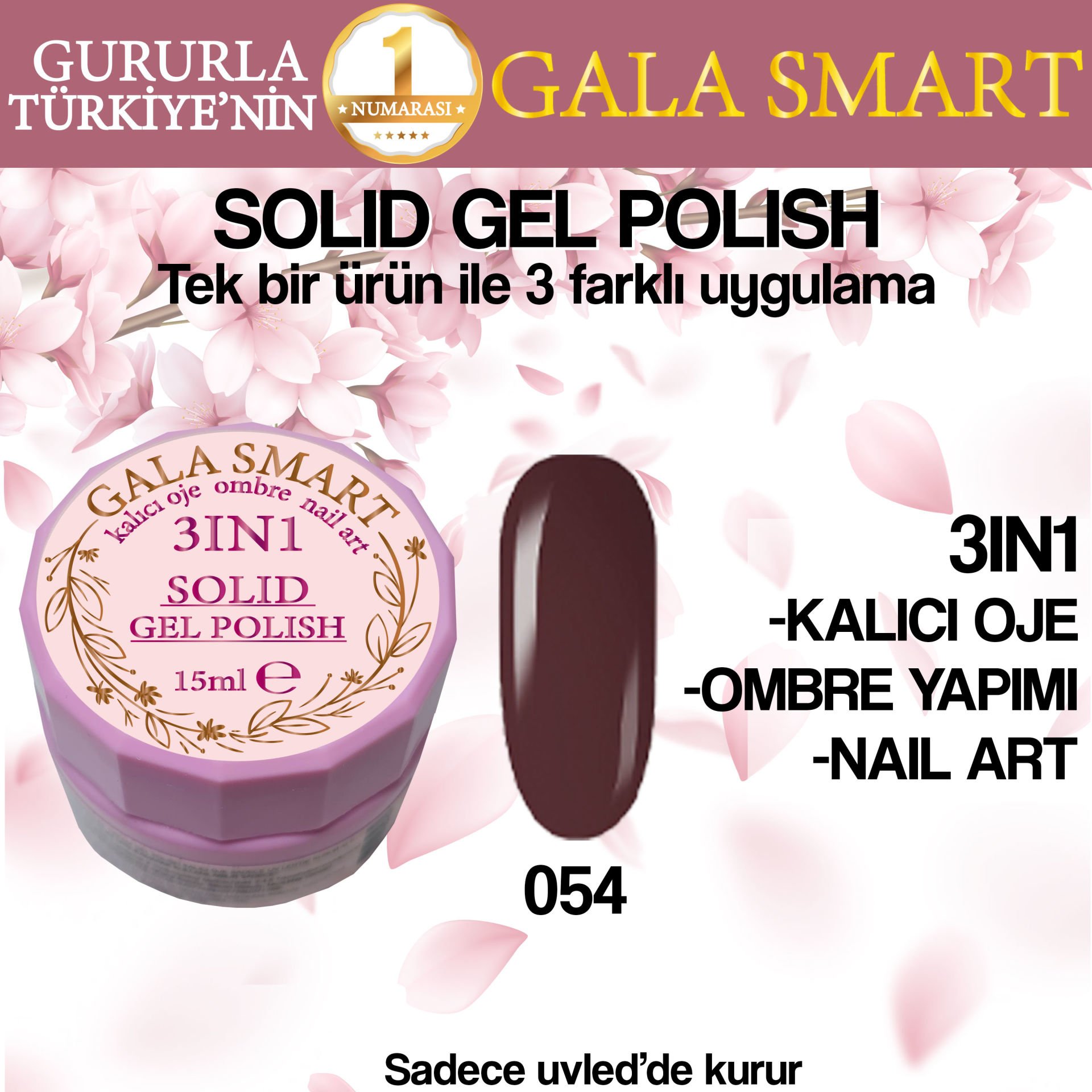 GALA SOLID GEL POLISH 15 ML NO 054