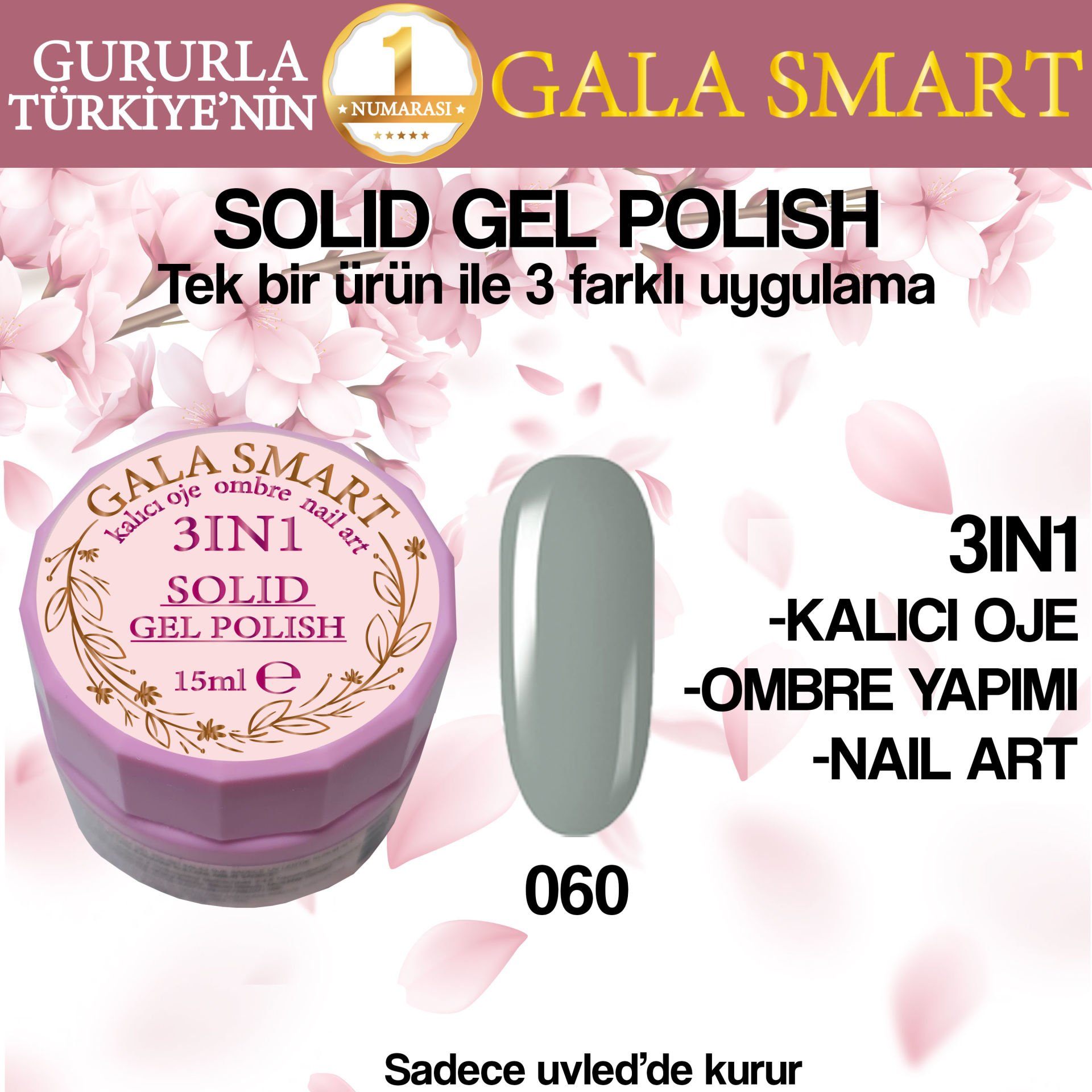 GALA SOLID GEL POLISH 15 ML NO 060