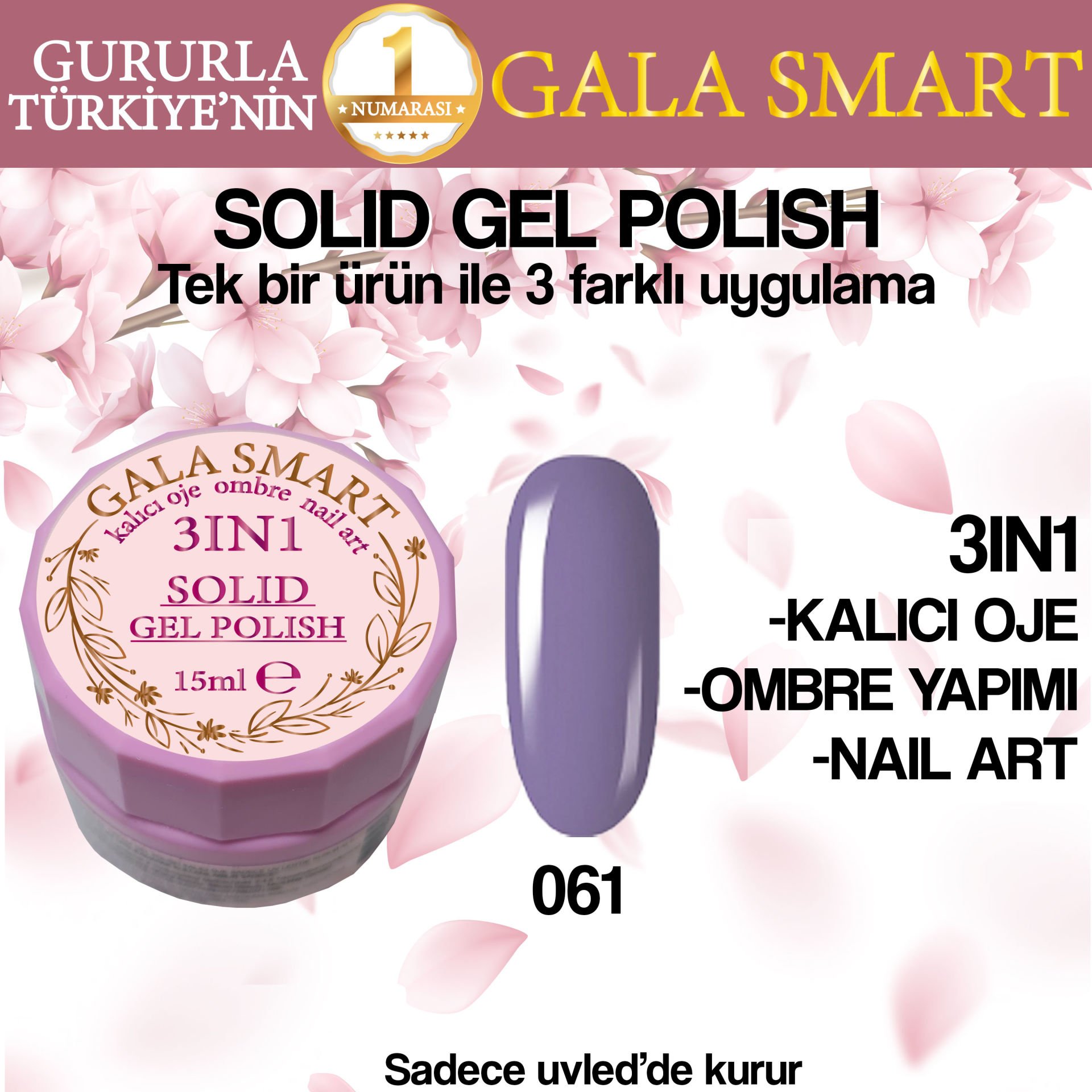GALA SOLID GEL POLISH 15 ML NO 061