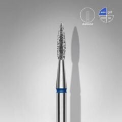 Elmas Sivri Alev Freze EXPERT, Mavi, Çap 1,8 mm, Çalışma Kısmı 8 mm