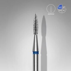 Elmas Sivri Alev Freze EXPERT, Mavi, Çap 1,8 mm, Çalışma Kısmı 8 mm