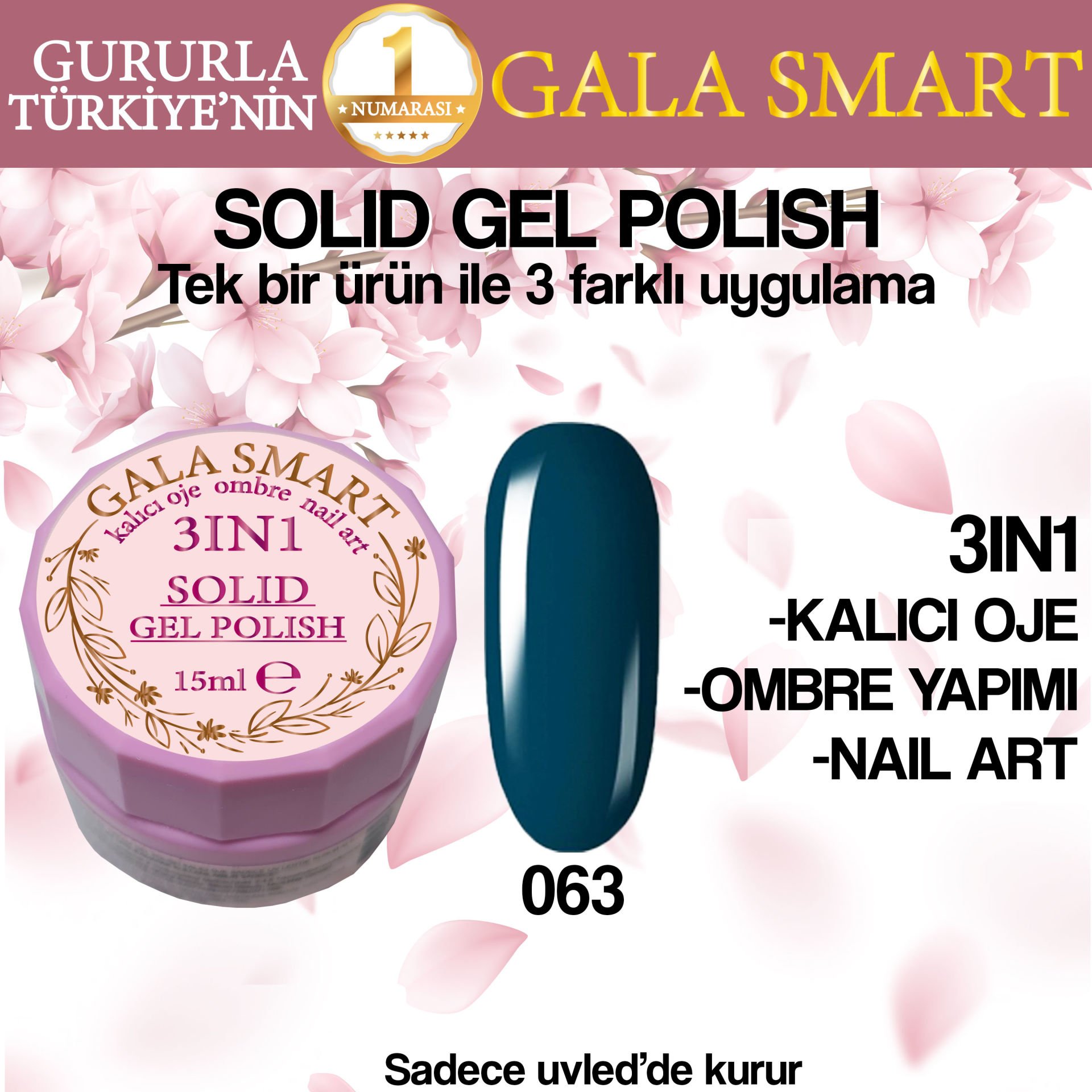 GALA SOLID GEL POLISH 15 ML NO 063