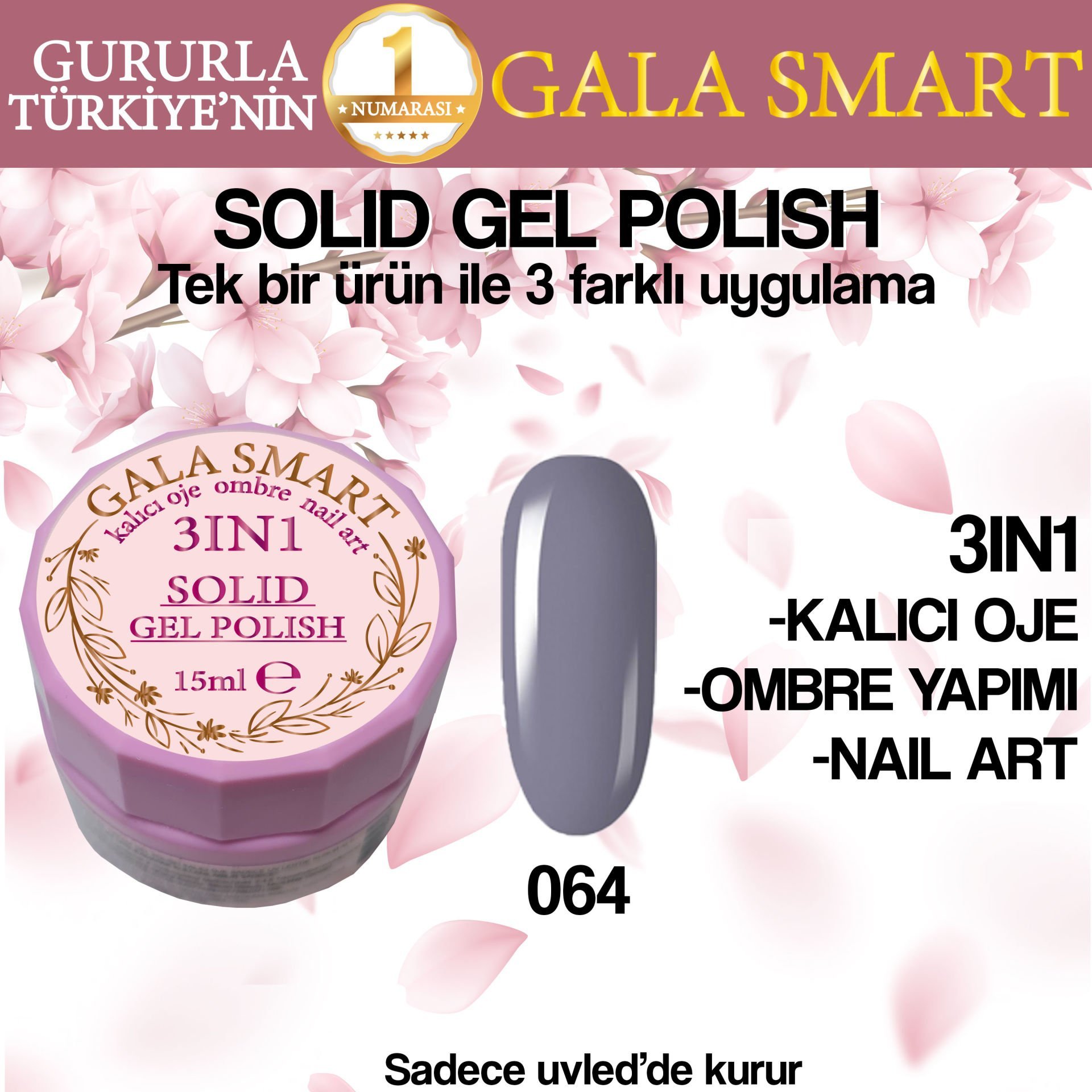 GALA SOLID GEL POLISH 15 ML NO 064