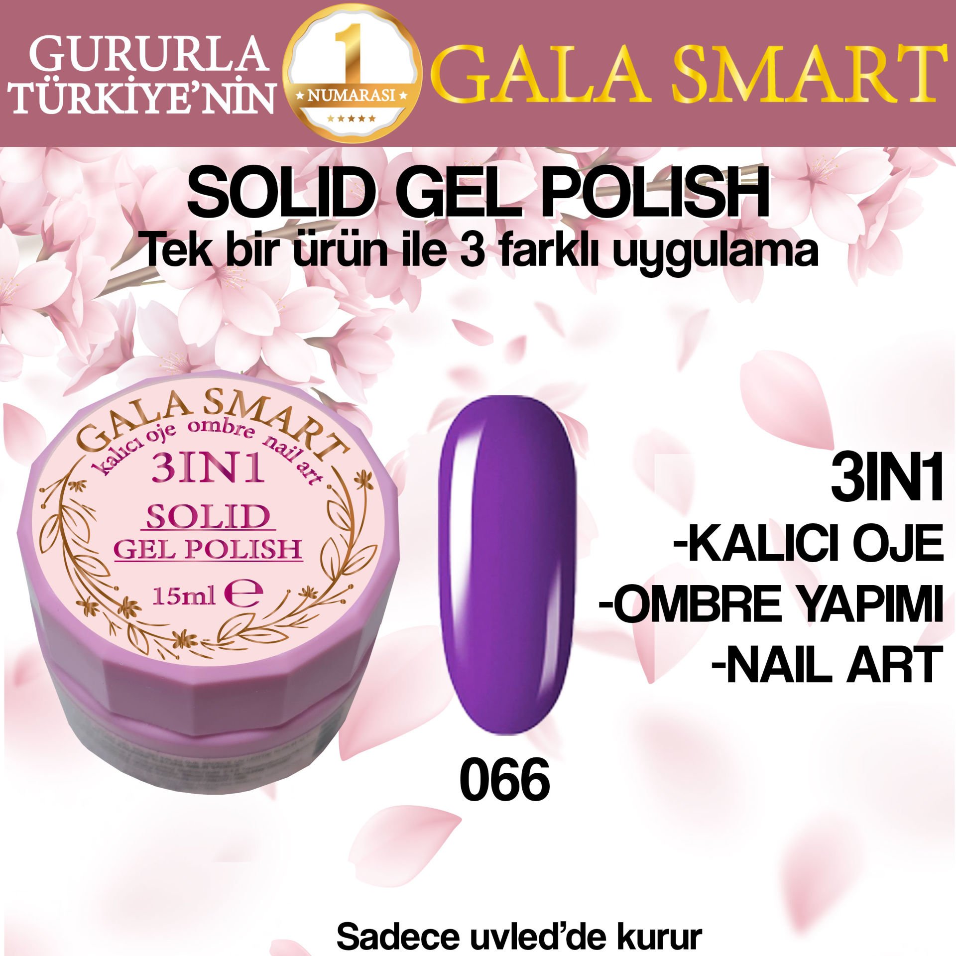 GALA SOLID GEL POLISH 15 ML NO 066