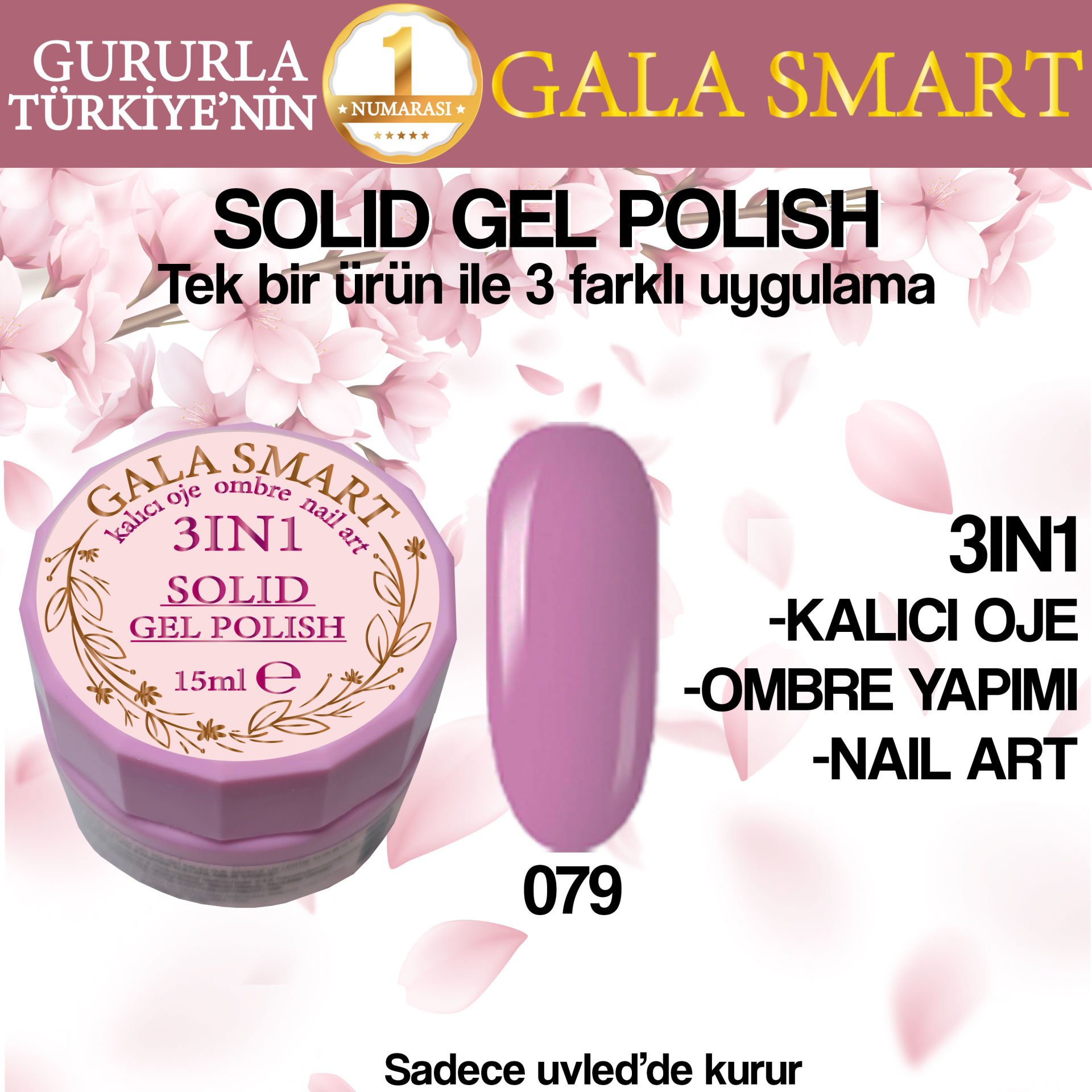 GALA SOLID GEL POLISH 15 ML NO 079