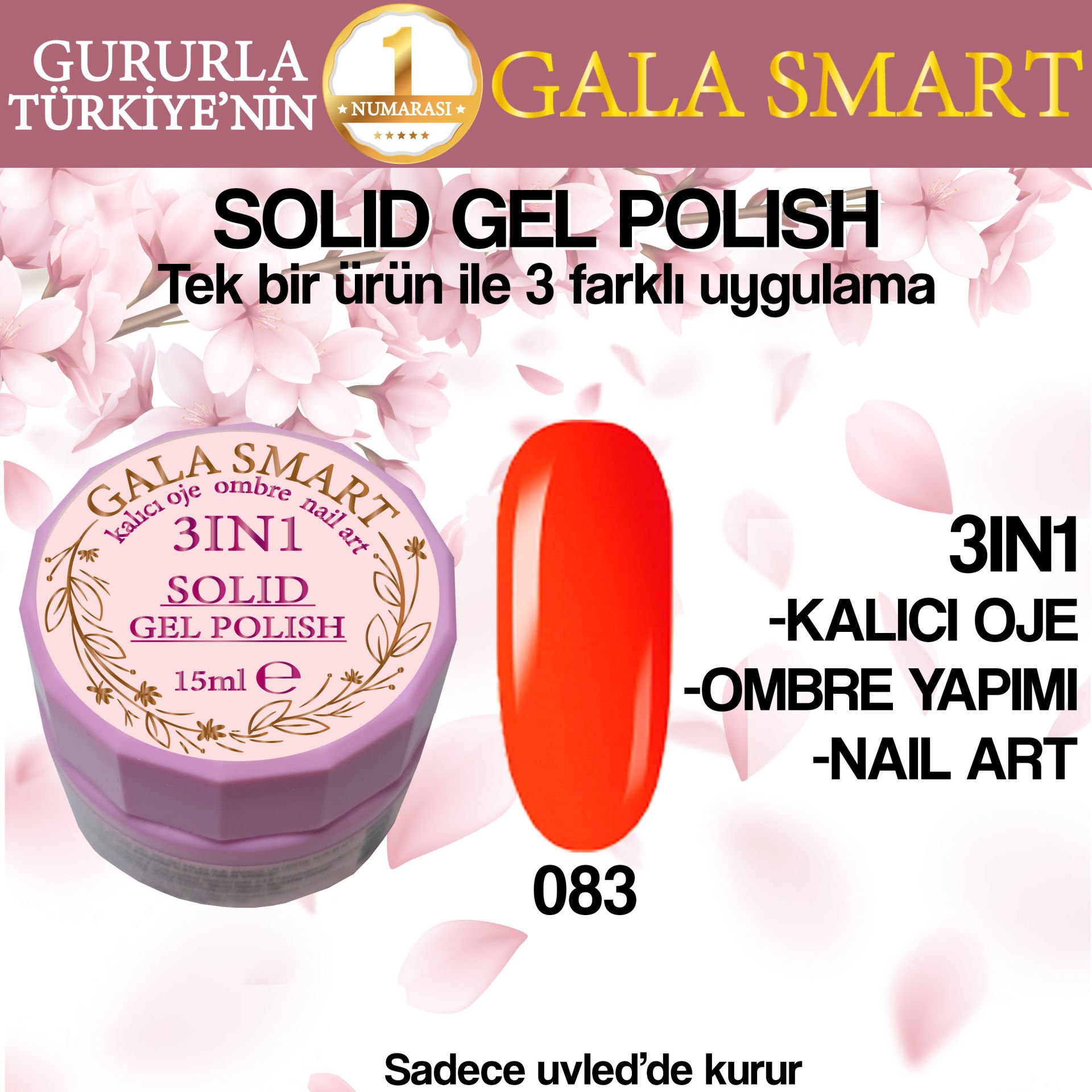 GALA SOLID GEL POLISH 15 ML NO 083