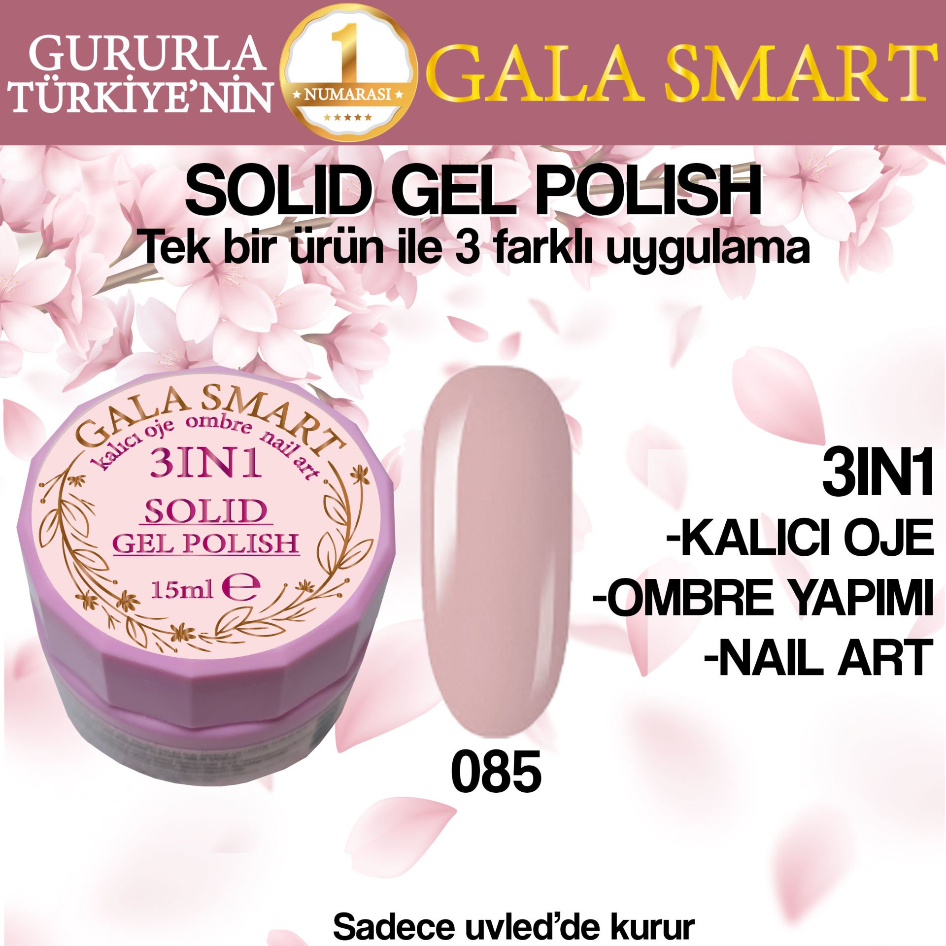 GALA SOLID GEL POLISH 15 ML NO 085