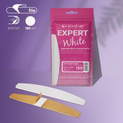 EXPERT 40 Yarım Ay Törpü İçin Yedek PapmAm Yumuşak Tabanlı Beyaz Törpüler, 150 Grit (30 Adet)