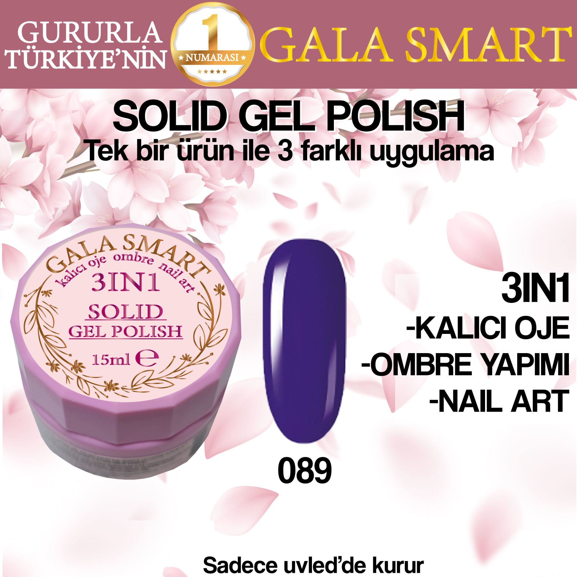 GALA  SOLID GEL POLISH 15 ML NO 089