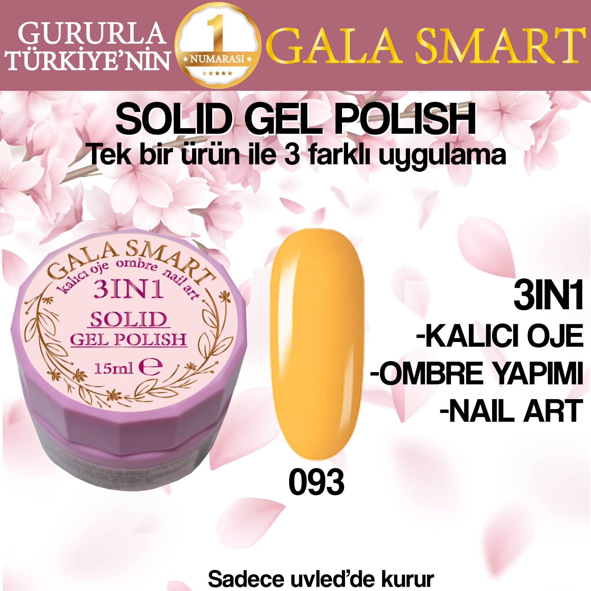 GALA SOLID GEL POLISH  15 ML NO 093