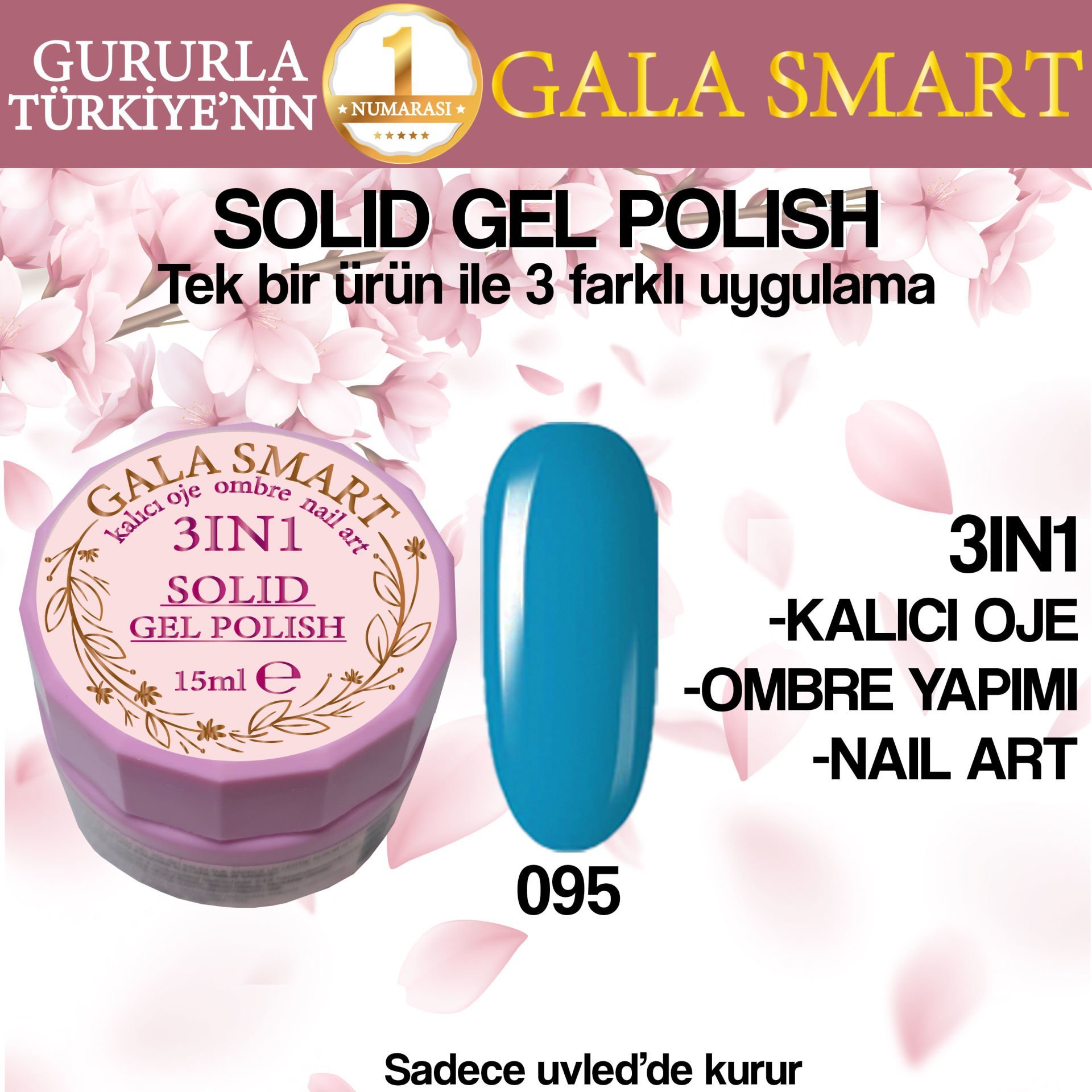 GALA  SOLID GEL POLISH 15 ML NO 095