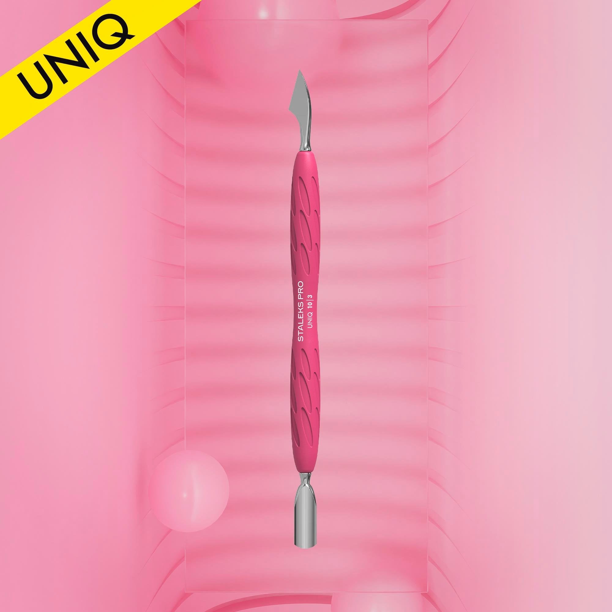 ''Gummy'' UNIQ 10 TYPE 3 Silikon Saplı Tırnak Eti İtici (Dar Yuvarlak İtici + Üçgen Üç)