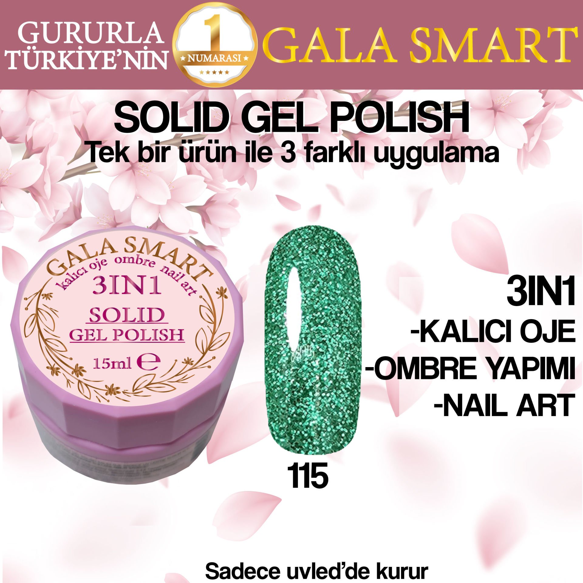 GALA SOLID GEL POLISH 15 ML NO 115