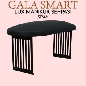 Manikür Sehpası Metal Ayaklı Yeni Model - SİYAH